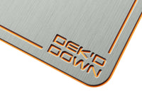 Medium Grey over Orange (Brushed)